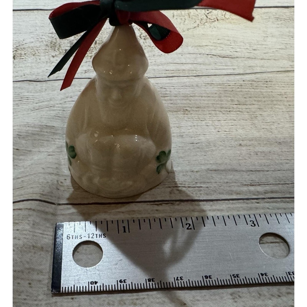 Vintage Belleek Irish Porcelain Leprechaun Ornament Bell Third Edition GTubG - Picture 6 of 7